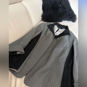 Lafayette 148 New York Black and White Blazer/Jacket